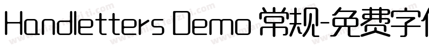 Handletters Demo 常规字体转换